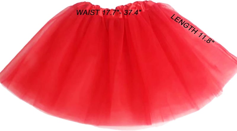 Ayhcclth Girls Tutu Classic Elastic 3 or 4 Layered Tulle Skirt Tutu for Toddler Girl, 2-8Years - Image 4